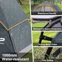 CAMPROS CP Tent 8 Person Camping Tents, Waterproof Windproof Family Dome Tent with Rainfly, Large Mesh Windows, Wider Door, Easy Setup, Portable with Carry Bag (Gray)