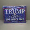 WENWELL Large Trump 2024 Yard Signs 18x24 Inchs with H-Stakes – Double-Sided,Waterproof,UV Resistant,Blue,Outdoor Lawn Decoration(Pack Of 2)