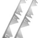 Stove Gap Covers Stainless Steel,2 Pack (Silver) Stove Gap Filler,Stove Guard for Gas Stoves Oven Counter Side Gap, Retractable Length 13.8" to 27.5", Width 0.79",Heat Resistant and Easy to Clean