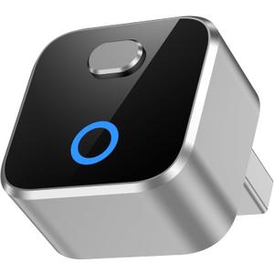 Wireless CarPlay & Android Auto Adapter Dongle, WiFi 6 Bluetooth 5.4 for Low Latency, Dual-Phone Memory with One-Tap Switching Button, Ultra-Compact Metal Design for Factory Wired Carplay Cars