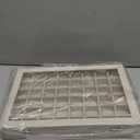 Velvet Jewelry Tray 48 Grid Jewelry Display Tray Organizer Box with Transparent Lid Rings Earrings Necklaces Pendants Display Box Suitable for Women and Girls (Beige)