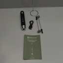 Maestri House Rechargeable Milk Frother with Stand, LunaFro Handheld Electric Foam Maker Waterproof Detachable Stainless Steel Whisk Drink Mixer Foamer for Lattes, Cappuccino (Black)