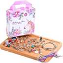 COO&KOO Girls Charm Bracelet Making Kit: Crafts for Girl 8-12 A Perfect Gifts Unicorn Girls Toy for Ages 6 7 8 9 10 Girl Jewelry Making Kit That Imagination Self-Expression and Inspires Creativity