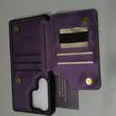 Vinich for Samsung Galaxy S25 Ultra Wallet Case with Card Holder, RFID Blocking Credit Slots Kickstand Shockproof Phone Cover Fit for Galaxy S25 Ultra 6.9" Purple