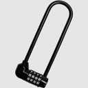 Combination Long Shackle Padlock - Long Gate Lock for Outdoor Fence/Gate with Resettable Code - Weatherproof Padlock for Door, Bicycles & Sheds