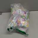 8 Pcs Easter 12 ft Skeleton Bunny Costume Accessories Set Include Bunny Headband Nose Bowtie Multicolor Garland Happy Easter Banner for Skeleton Spring Holiday Outdoor Garden Yard Lawn Decorations