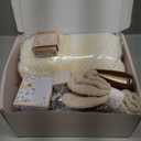 Birthday Gifts for Women, Get Well Soon Self Care Package Box, Sending Hug Baskets Thinking of You Inspirational Gift for New Mom Best Friend Birthday (Ivory)