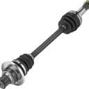 Youxmoto Rear Left CV Axle Fit for Yamaha Rhino 450 2006-2009, for Rhino 660 2006 2007/ Rhino 700 2008-2013, For 5UG-F530T-20-00, 5UG-F531H-01-00, 4340 Chromoly Steel Drive Half Shaft