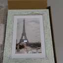 5x7 Picture Frame Set of 4, Made of Real Glass and Sage Green Wooden Frame, 5 by 7 Photo for Wall or Tabletop - Display Picture 4x6 with Mat or 5x7 Without Mat