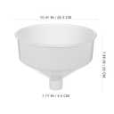Cabilock Large Kitchen Funnel Wide Mouth Plastic Funnel for Beer Oil Beverage Filling Spill-Free Pouring Tool 10.43 Inch Food Grade Material