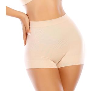 Seamless Shaping Boyshorts Panties for Women Slip Shorts Under Dress Shapewear Shorts Tummy Control Underwear (Small)