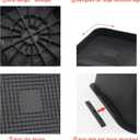 Bed Risers 4 inch Heavy Duty, 4 Pack Oversized Furniture Risers 6 inch, Black Bed Lifts Risers for Table, Sofa, Chair, Couch, Desk, Bed Frame Risers Supports Up to 6,500 Lbs