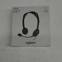 Logitech H111 Wired Headset, Stereo Headphones with Noise-Cancelling Microphone, 3.5 mm Audio Jack, PC/Mac/Laptop/Smartphone/Tablet - Black