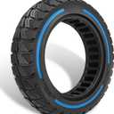 GLDYTIMES 9.5x2.50 Inch KQi3 pro Tire, 9.5x2.5-6.1 Solid Tire Fit for NIU KQi3 Pro/ Max/ Sport Electric Scooter, 9.5" Front Rear Tire, Puncture-Free, Anti-Skid, Shockproof (Blue 1Pc)