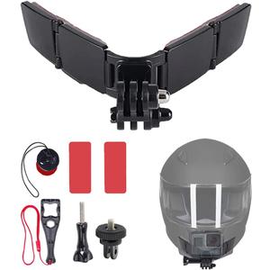 Helmet Chin Mount for GoPro, Adhesive Chin Mount Fit for Full Face Motorcycle Helmet, Immersive POV Recording, Compatible With GoPro Hero 13 12 11 10 9 8 Camera, Helmets Accessories Gear For Man Women