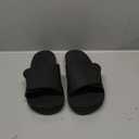 Mens Sandals Adjustable Straps Orthotic Plantar Fasciitis Open Toe Athletic Sport Slides with Soft Comfy Arch Support Footbed Size 7.5-15 (12, All Black)