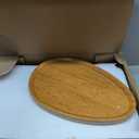 Small Side End Table New C Table Narrow Round Bed Sofa Couch Coffee Dinner Table for Snack Drink TV Tray, Slim Gold Rustic End Table Modern Simplicity, Metal and Wood - 24 Inch (Wood)