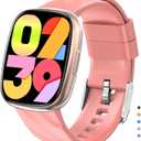 Smart Watch for Kids, Kids Fitness Tracker Watch for Boys Girls Ages 5-15, Activity Tracker, Heart Rate Sleep Monitor, IP67 Waterproof, Pedometer, Sport Modes, Puzzle Game, S60K Rose Gold