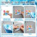 Yuxung 48 Pcs Travel Themed Iron on Patches World Trip Ticket Iron on Sew on Patch, Small Embroidered Applique Repair Patch DIY Craft Accessories for Clothes Jacket Jeans Dress