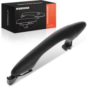 A-Premium Front Right Passenger Side Exterior Door Handle Compatible with Kia Optima 2011-2016, Without Smart Entry System, Black