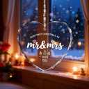 Urdeoms First Christmas Married Ornament 2025 Our First Christmas Ornament 2025 Wedding Gifts for Couples 2025, Mr and Mrs Gifts for Couples, Bride, Newlyweds, Bridal Shower Wedding Ornaments 2025
