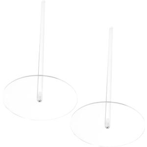 Sleek Acrylic Donut Display Tower 2-piece Serving Stands Stylish for Parties Birthdays and Weddings Quick Assembly