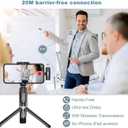 Generic 2 Pack Type C Mini Wireless Lavalier Microphone for iPhone 15, iOS and Android, for VideoLiveShows Interviews Vlogs,Tiktok YouTube Vlogs, Black,a Adapter Includes