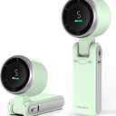 Portable Handheld Turbo Fan, 5 Gear Wind, Battery Operated, Up to 12 Working Hours, 3 IN 1 Hand Fan with Air Turbo Tech Cooling Fans for Outdoor Activities, Travel, Beach (Green)