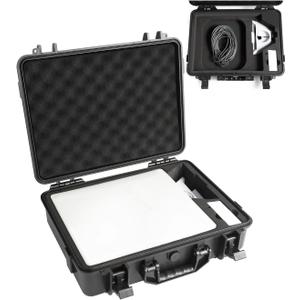 Waterproof Hard Starlink Mini Case for Starlink Mini Dish Kit, Portable Carrying Case with Precision Cut Foam for Accessories, Ideal for Travel and Camping