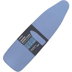 Ironing Board Cover and Pad, Thick Padding, Elastic Edge, Silicone Coated, Resist Scorching, Adjustable Fastener, Heavy Duty Padded Iron Board Covers (Blue)