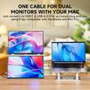 U16 Pro 16" Dual Portable Monitor Touchscreen, 1200P FHD Laptop Screen Extender with USB-A&C/HDMI, Foldable Travel Monitor for Laptop/Mac/PC/Windows, Single-Cable Dual Display, VESA Mountable