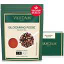 VAHDAM, Blooming Rose Black Tea - Premium Black Tea with Rose Petals (3.5oz) DELICIOUS & AROMATIC Black Tea Loose Leaf with Fragrant Rose Petals | Vacuum Sealed Pack (EXP 09/30/27)