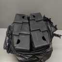 Pack of 2 Curb Ramp Black Color, Portable Lightweight Heavy Duty Plastic Driveway Curb Ramps for Low Cars,Motorcycle Ramp,Curb Ramps (5.12" H 19.7" L Two Curb ramps Connected)