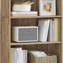 VASAGLE Custos Collection - Bookshelf, 5-Tier Bookcase, Book Shelf, Open Storage Shelf, 9.4 x 23.6 x 52.5 Inches, for Living Room, Home Office, Dining Room, Camel Brown ULBC165T50