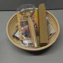 RORECAY Bread Banneton Proofing Basket Set, 9 Inch Round & 10 Inch Oval Cane Sourdough Baskets with Dough Whisk Lame Dough Scraper Bowl Scraper Silicone Brush Sourdough Bread Baking Supplies