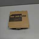 Moquin Square Gold Door Handles with Lock and Key, Heavy Duty Brushed Gold Door Handles with Reversible Lever for Bedroom or Front Door, Satin Brass (1 Pack)