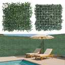 VDVST Artificial Grass Wall Panels, 12PCS 20"x20" Boxwood Panels