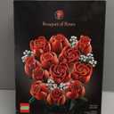 LEGO Botanicals Bouquet of Roses Artificial Flowers - Fake Red Roses Building Set for Adults, Ages 18+ - Gifts for Birthdays for Her - Home Decor for Table Display - 10328
