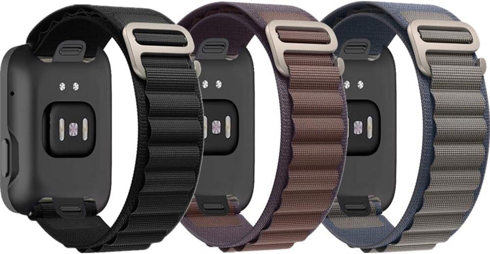 vixjimono Alpine Loop Band Compatible with Apple Watch Band 49mm 46mm 45mm 41mm 44mm 40mm 42mm 38mm Men Women, Nylon Sport Loop Bands for Apple Watch Ultra 2&1 iWatch Series11 10 9 8 7 SE 6 5 4 3 2 1 (3-indigo/Black/Blue&Gray)