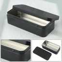 18 PCS 6 inches Rectangular Metal Tin Box, 6 x 2.8 x 1.6 Inch Rectangular Tin Boxes with Lids, Rectangle Tin Cases for Office Supplies, School, DIY Crafts & Home Organization(Black)
