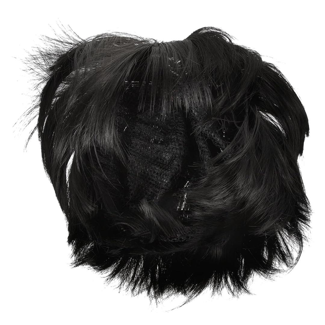 Short Straight Hair Wig with Lightweight Synthetic Wig for Women Natural-looking Mushroom Cap Comfortable Skin-friendly and Design for Daily Wear and Cosplay