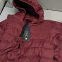 ZMC Packable Women Puffer Coat, Lightweight Water-Resistant Puffer Jacket Detachable Hood Slim-Fit Winter Coat for Women（wine red, M）