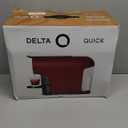 Delta Q Quick Espresso Capsule Machine  Compact Size  Works ONLY with Delta Q Pods (Red)