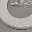 Mayfair Caswell Modern Slow Close Toilet Seat, Durable Plastic Seat, Made in USA, Round, White