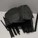 Kitsure Shoe Rack - 10-Tier Large Capacity Shoe Organizer Shelf with Dust Cover & Side Pockets, Rust-Proof Metal Shoe Rack for Closet, Entrance, Living Room, 17.5" x 12.4" x 69.3", Black