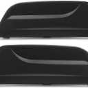 HECASA Fog Light Cover Compatible with 2013-2016 Chevy Chevrolet Malibu Eco Limited Bumper Fog Lamp Trim Bezel Replacement for 20768847 20768848 Left & Right Black (Driver&Passenger Side)