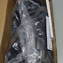 HUANUO FlowLift Dual Monitor Stand, Fully Adjustable Gaming Monitor Desk Mount for 1332 Computer Screens, Full Motion VESA 75x75/100x100 with C-Clamp & Grommet Base, Each Arm Holds 4.4 to 19.8 lbs