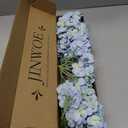 JINWOE Light Blue Hydrangea Artificial Flowers,4Pcs 20" Real Touch Lifelike Silk Artificial Hydrangeas, Full Fake Flowers for Bouquet Table Centerpieces Spring Wedding Indoor Home