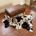 MustMat Cow Print Rug,Faux Cowhide Area Rug for Bedroom,Nursery,Living Room,Western Party Decorations 2'6''3'7''