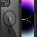 for iPhone 15 Pro Max Phone Case [Compatible with MagSafe] [10FT Drop Resistant Matte] Skin Feeling Back Cover for iPhone 15 Pro Max Magnetic Case (Black)